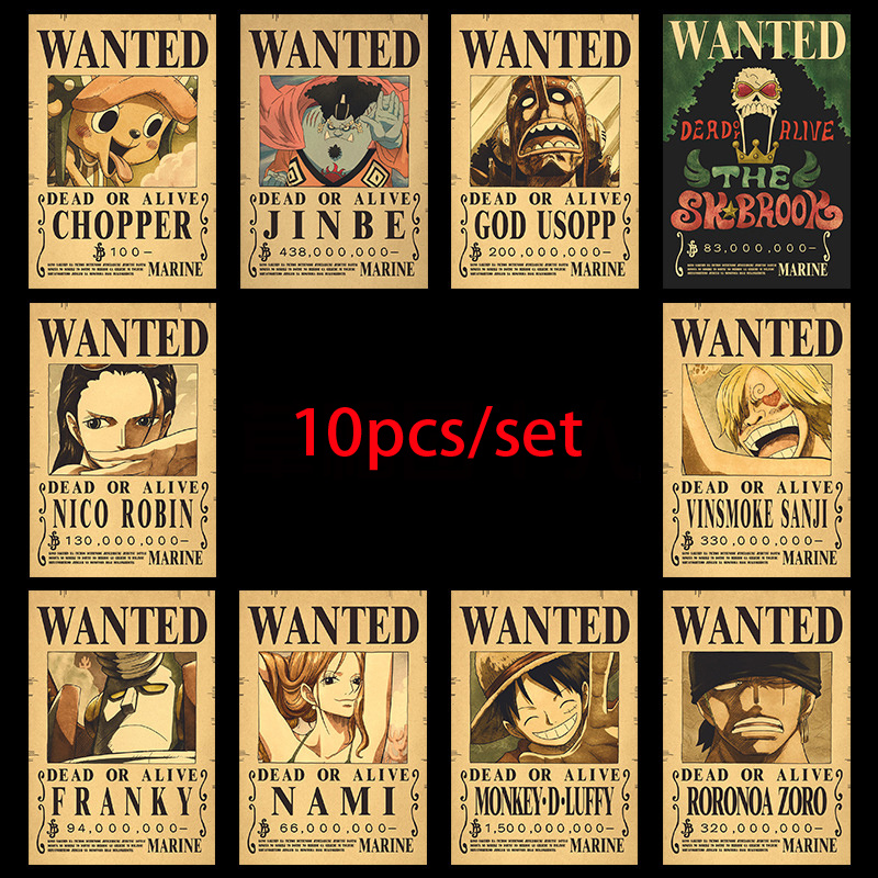 Vintage Collectible Figurines - 10개 애니메이션 원피스 루피 30억 지로