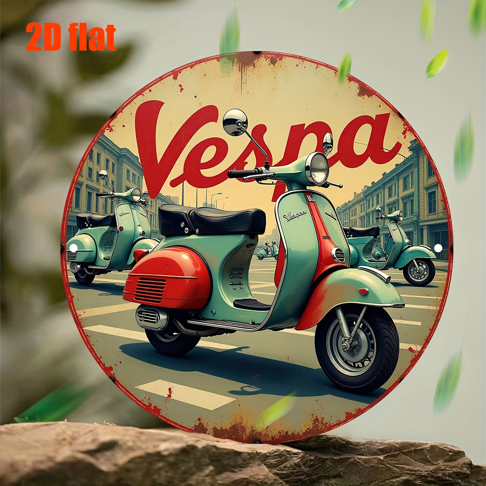 Vintage Collectible Signs - 2D 플랫, 2D 플랫 레트로 베스나