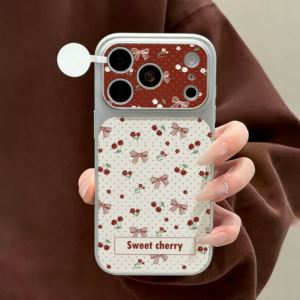 스윗 체리 보우 가죽 폰 케이스 아이폰 12 14 17 - Camera Leather Case 리뷰 및 가격